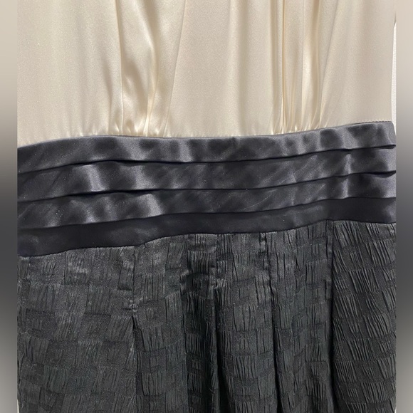 BCBGMaxAzria Cream and Black Ruffle Dress - Picture 2 of 3